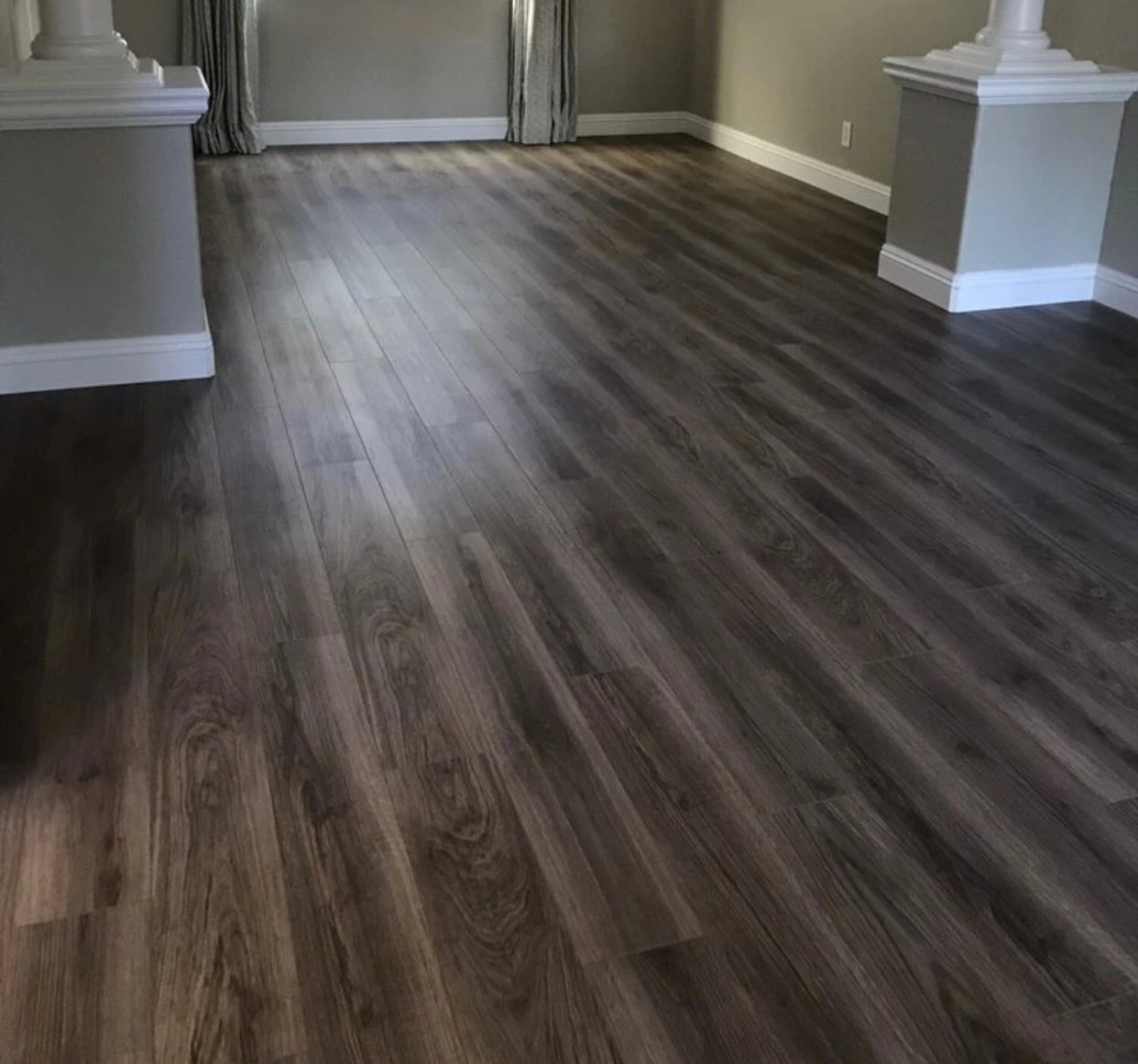Modern home interior featuring high-quality luxury vinyl plank flooring.