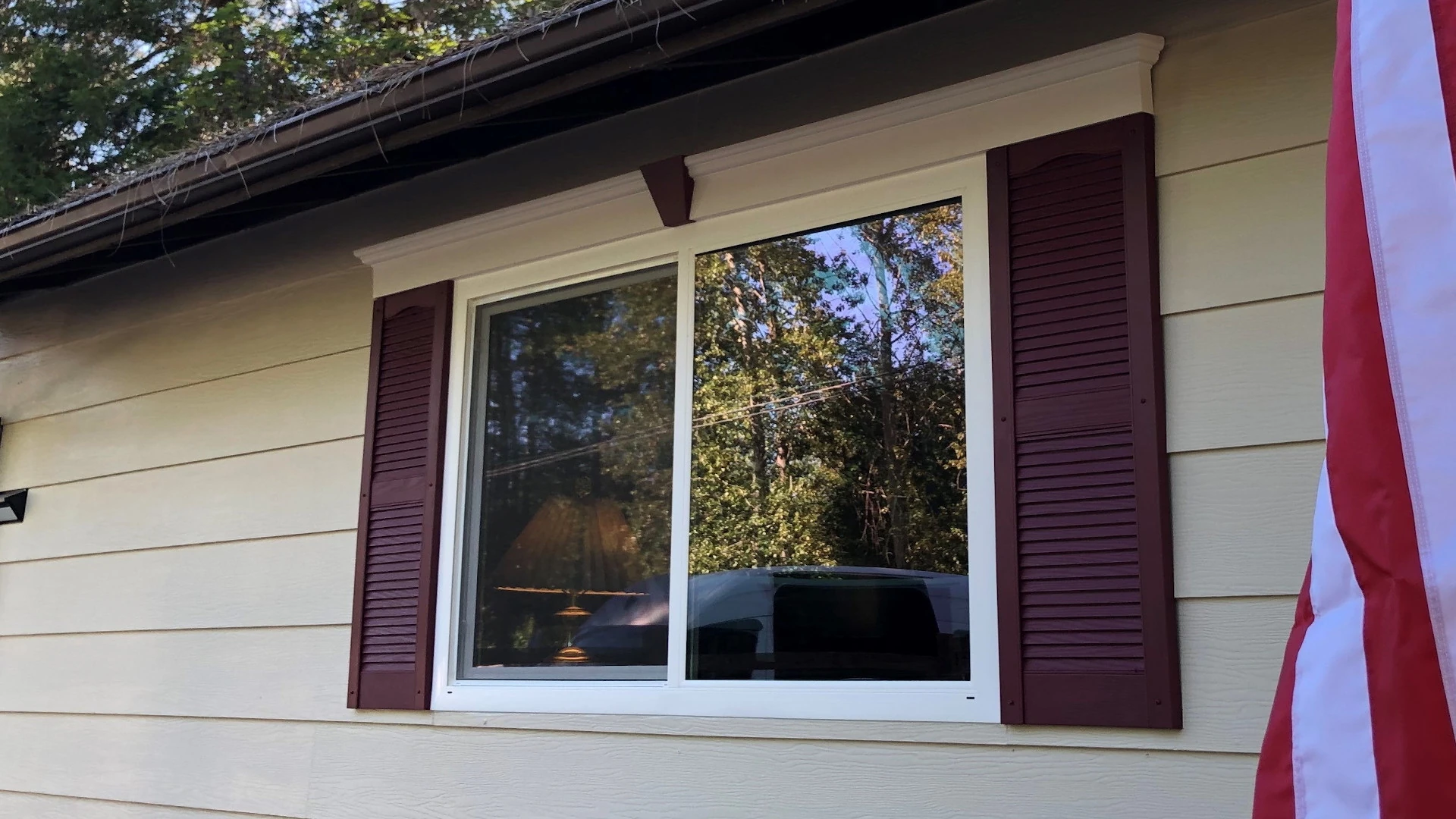 Energy-efficient modern windows installed cleanly in a bright home interior.